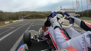 Onboard Kerpen Rotax DD2 445s Hotlaps OTK Rennkart Erftlandring Manheim [upl. by Nnayhs]