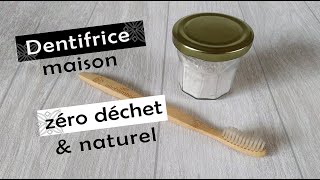 DENTIFRICE fait maison naturel zéro déchet par Vie Verte [upl. by Brader]