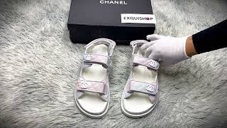 2024 Christmas Gift Real VS Fake Chanel Womens Dad Sandals unboxing [upl. by Binetta]