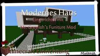 Minecraft  Modernes Haus  Einrichten in Minecraft [upl. by Shannan]