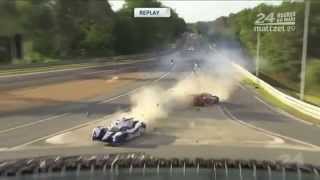 CRASH VIOLENT ANTHONY DAVIDSON 24h DU MANS 2012 [upl. by Ehudd]