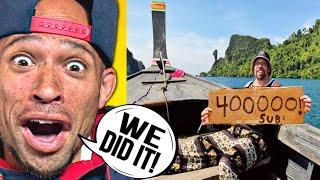 WE HIT 400000 Subscribers while Island hopping in Thailand THANK YOU 🙏🏽 [upl. by Anua253]