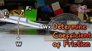 Determine the coefficient of static friction  Physics Experiment [upl. by Feldt]