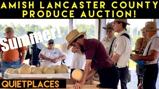 Lancaster County Amish Produce Auction End of Summer 2024 [upl. by Haizek]