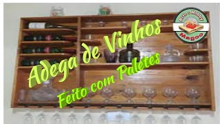 Adega de Vinhos feito com Paletes [upl. by Rombert]