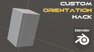 Blender orientation trick you NEED to know [upl. by Yroj820]