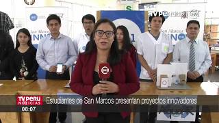 Estudiantes de la UNMSM presentan proyectos innovadores [upl. by Omor]