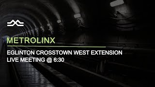 Eglinton Crosstown West Extension  LIVE Event [upl. by Enair858]