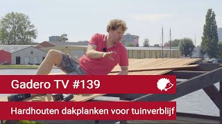 139 Hardhouten dakplanken voor tuinverblijf [upl. by Ayekat829]