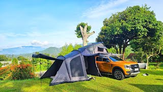 Camping Keluarga di PINE FOREST CAMP  Lembang Maribaya  Bandung  인도네시아캠핑 [upl. by Ahsyekat37]