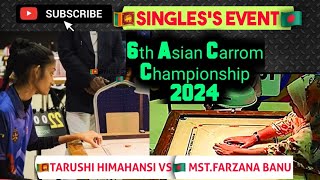 6th ACC 2024 🇱🇰TARUSHI HIMAHANSISRI VS 🇧🇩MST FARZANA BANU BDESHSINGLESS EVENT [upl. by Eniahs486]