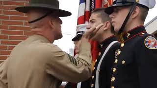 Marines destroying different jrotc branches at color guard competition [upl. by Ahsercul]