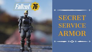 Fallout 76 Wastelanders Unyielding SECRET SERVICE ARMOR is OP Showcase Review Comparison [upl. by Eahsan804]