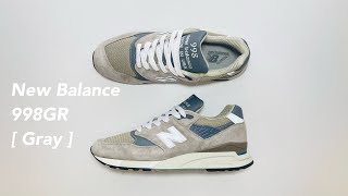 New Balance 998GR  Gray  Review [upl. by Ylrebmi]