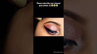 How to use Lipstick as Eyeshadow  Pink Gilliter Smokey Eye Makeup Tutraial  Quick Eyemakeup [upl. by Luke]