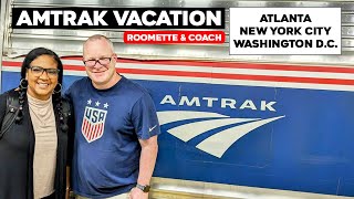 Amtrak Vacation  Atlanta New York City amp DC  Roomette amp Coach On The Crescent amp Silver Star [upl. by Tess]