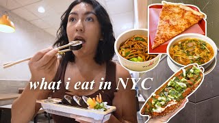 the BEST FOOD in NYC  what i EAT in a week [upl. by Nwahsram]