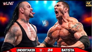 WWE 2K24  Undertaker Vs Batista  For the Title World Heavyweight Champion Wresltemania XL [upl. by Oluap463]