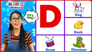 Fun Phonics Song with Miss V for Children  Alphabet Song  ABC Letter Sounds From A to Z [upl. by Melina]