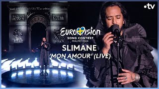 Slimane  Mon Amour  🇫🇷 France  1er live  Eurovision 2024  Eurovision France [upl. by Melissa69]