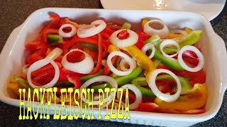 HOW I MAKE HACKFLEISCH PIZZA COOKING GERMAN FOODGROUD PORK AND GROUND BEEF [upl. by Jolynn274]