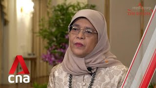 Wholeofsociety effort needed to support women President Halimah Yacob [upl. by Rma]