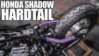 Making the Hardtail  Honda Shadow Bobber Build  Ep 2 [upl. by Ralyt]