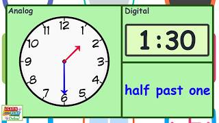 Telling the Time for Kids Half Past Times [upl. by Aret]