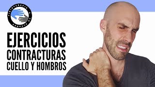 Ejercicios para las contracturas o nudos de cuello trapecios y hombros [upl. by Ahseken489]