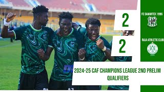 Highlights  FC Samartex 22 Raja Athletic  CAF Champions League Second Round Qualifiers [upl. by Nunnery]