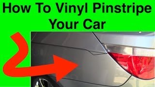 How To Pinstripe  Learn To Pinstripe Your Car  Simple Vinyl Pin Striping Techniques [upl. by Brigette]