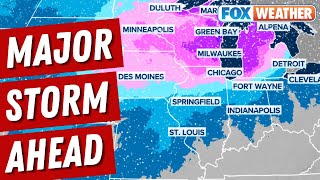 Blizzard To Batter Midwest With Snow Wind [upl. by Korwun]