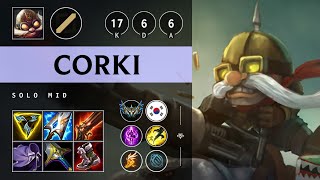 Corki Mid vs Tristana Triple Kill Godlike  KR Challenger Patch 1416 [upl. by Gay]