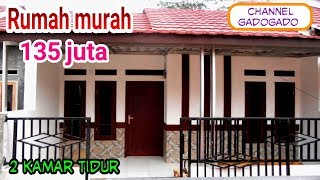 Jual Rumah baru murah 2 kamar tidur harga 100 jutaan desain terbaru bangunan tinggi gak pengap [upl. by Tobey]