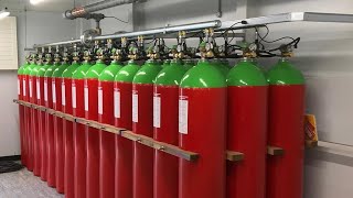 FM 200 fire suppression system working animation wet chemical fire suppression system [upl. by Retsof]