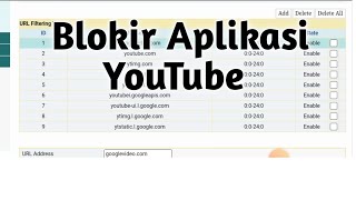 Cara Blokir Aplikasi YouTube Di WiFi Indihome [upl. by Kalb169]