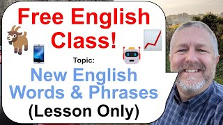 Lets Learn English Topic New English Words and Phrases 📱📈🐐 Lesson Only [upl. by Armando]