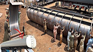 Amazing Process of Building 50000 Liter Massive Oil Tank [upl. by Schreck]