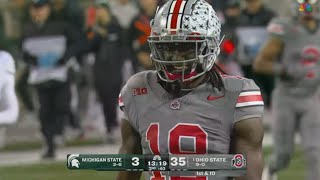 Ohio State vs Michigan State 2023  Paul Keels Highlights [upl. by Eerased]