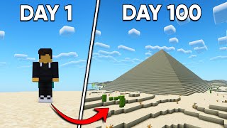 I Survived 100 Days of Desert Only Minecraft [upl. by Kendy960]