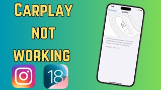 How to Fix CarPlay Not Working On iPhone in iOS 18  2024 [upl. by Nigle]