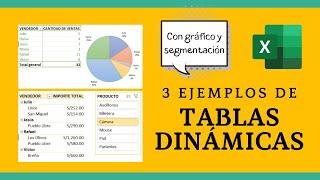 3 ejercicios con TABLAS DINÁMICAS en Excel para practicar [upl. by Hephzipa881]