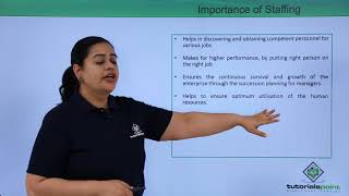 Class 12th – Importance of Staffing  Business Studies  Tutorials Point [upl. by Giustina]