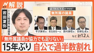 「無所属12人が協力でも足りない」自公 15年ぶり過半数割れ “連携”キーマンは？ 石破総理に退陣論も【Nスタ解説】｜TBS NEWS DIG [upl. by Donalt]