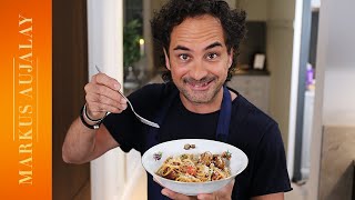 Spaghetti med italienska kalvköttbullar i tomatsås  Markus Aujalay [upl. by Acirdna]