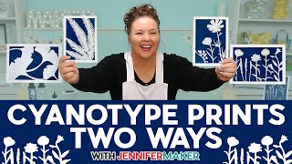 Cyanotype For Beginners DIY Or PreMade Photography With Cricut [upl. by Lon]