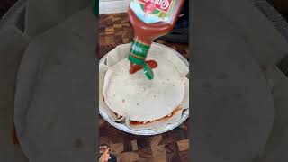 Tortilla pizza pizza food tortillapizza cheese cooking [upl. by Assenay]