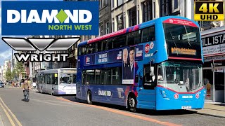 Diamond Bus North West 163 Bury to Middleton via Heywood Langley Wright Streetdeck 40789MX70AOT [upl. by Lassiter]