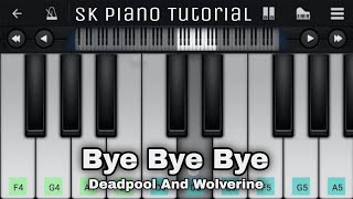 Bye Bye Bye NSYNC Deadpool And Wolverine  Perfect Piano  Easy Tutorial [upl. by Ttsepmet]