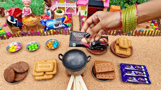 Miniature All Biscuits Chocolate Cakes Recipe  All Biscuits Chocolate Dosa  PanCakesBirthday Cake [upl. by Anelrac]